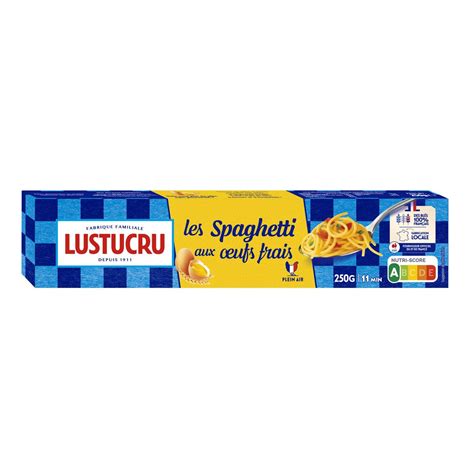 Achat Vente Lustucru Pâtes Spaghetti Longs aux Oeufs Frais 250g