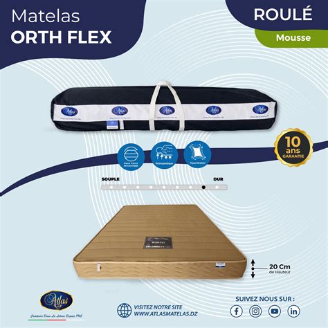 Matelas Ortho Flex Roulé - Atlas Matelas