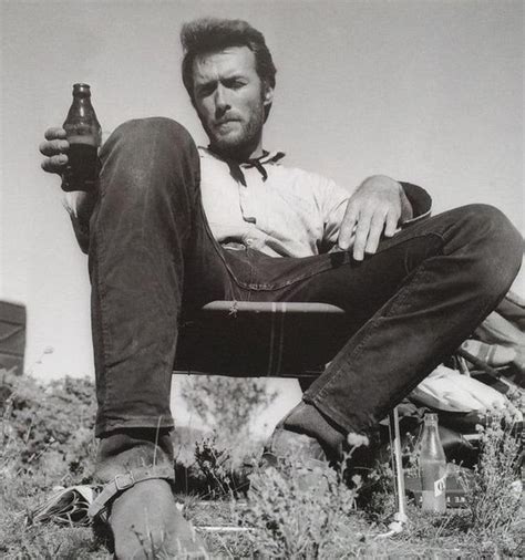 Clint Eastwood On The Set Of The Good The Bad And The Ugly 1966