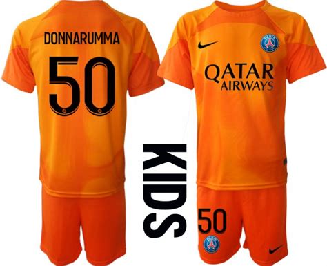 Kinder Paris Saint Germain Psg Torwarttrikot Kurzarm Orange