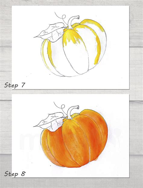 Pumpkin Drawing: Step-by-Step Tutorial | Mimi Panda