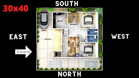 Best East Facing House Vastu Plan 30x40 Budget 2021 20x30 House Plans