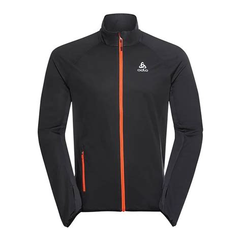 Odlo Odlo Zeroweight Veste Homme Black Exuberant Orange Private