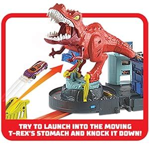 Hot Wheels T Rex Rampage Playset Vehicle Playsets Amazon Canada