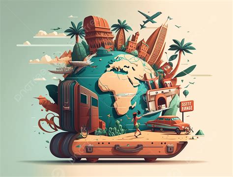 Travel World Globe Travel Background Tourism Travel World Background