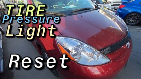 HOW TO RESET TIRE PRESSURE LIGHT ON A 2004 2010 TOYOTA SIENNA YouTube