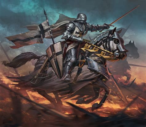 Artstation Teutonic Knight Catalin Lartist Medieval Knight