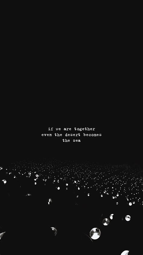 Bts Black Wallpaper Quotes