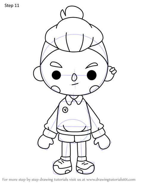 How To Draw Casey From Toca Life World Toca Life World Step By Step