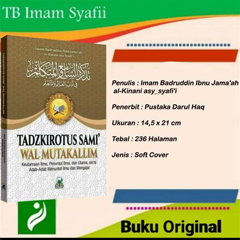 Tadzkirotus Sami Wal Mutakallim Darul Haq Keutamaan Ilmu Penuntut