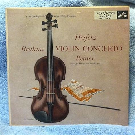 Amazon Brahms Violin Concerto In D Op 77 Jascha Heifetz