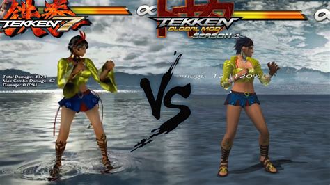 JOSIE RIZAL COMBOS TEKKEN 7 VS TEKKEN GLOBAL MOD SEASON 4 TG MOD S4