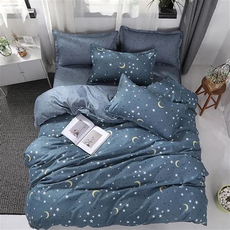 Juego De Ropa De Cama Con Estampado De Luna Y Estrella Para Ni Os