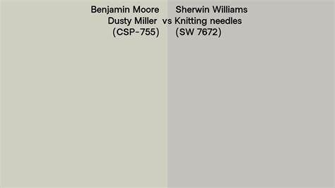 Benjamin Moore Dusty Miller Csp Vs Sherwin Williams Knitting