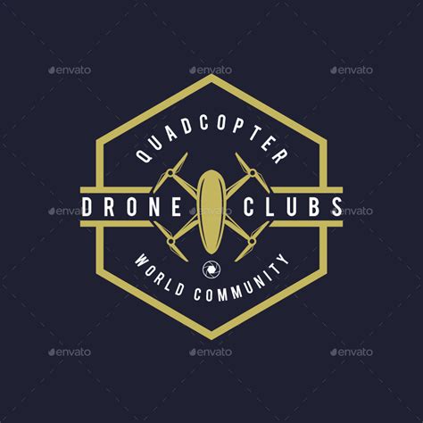 10 Drone Badges Web Elements Graphicriver