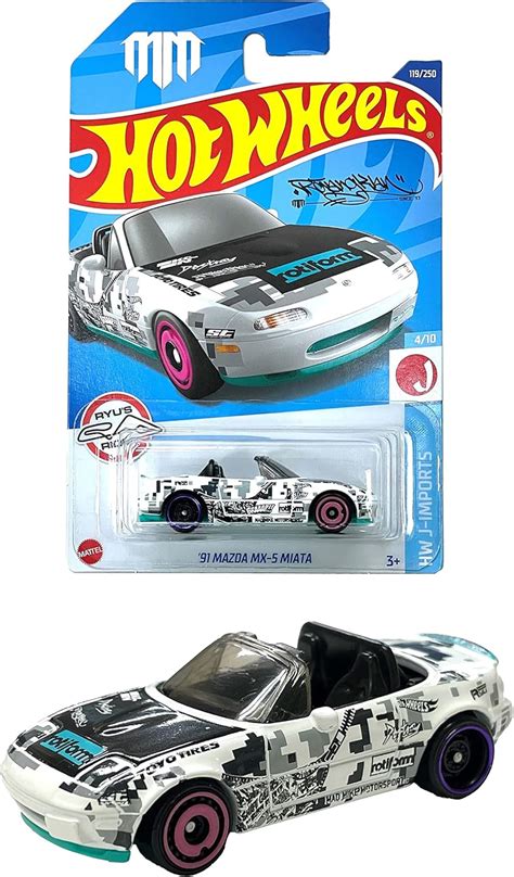 Amazon ホットウィール Hot Wheels ベーシックカー 91 マツダ MX 5 ミアータ 3才 HHF02 ミニカーダイキャストカー ホビー