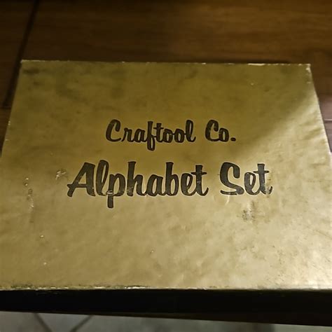 Crafttool Co Other Vintage Craftool Co Alphabet Stamp Set Brass