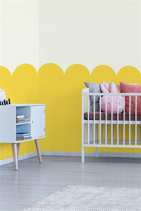 Aesthetic Yellow Shape Peel And Stick Wall Mural Or Unpasted