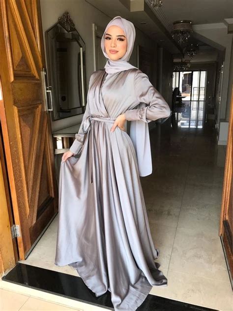 Dress Bridesmaid Hijab Satin Atelier Yuwa Ciao Jp