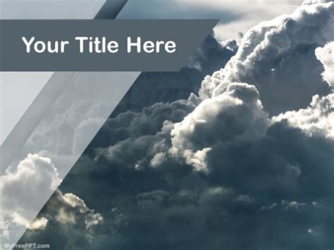 Free Clouds PPT Template - Download Free PowerPoint PPT