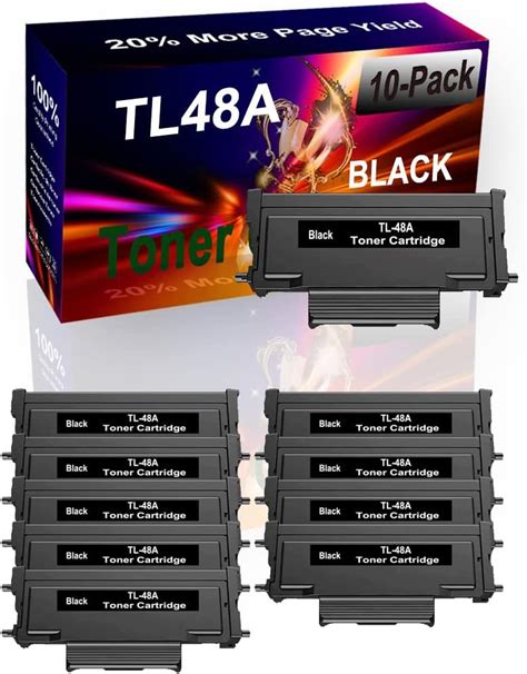 Amazon 10 Pack Black Compatible High Yield TL48A TL 48A Printer