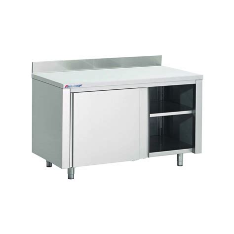 Table Armoire Inox Centrale P X H Mm Portes Coulissante