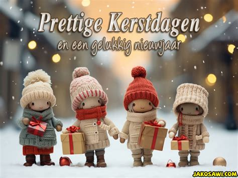 Jakosawi Gratis Wenskaarten E Cards Prettige Kerstdagen Poppetjes