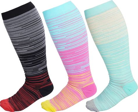 Amazon Haakong Pcs Plus Size Compression Socks Wide Calf For