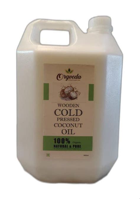 Lowers Cholesterol Orgveda Wooden Cold Pressed Coconut Oil Packaging