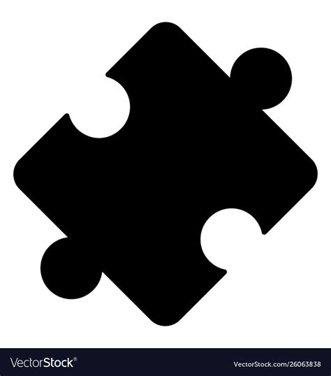 Jigsaw puzzle piece Royalty Free Vector Image - VectorStock