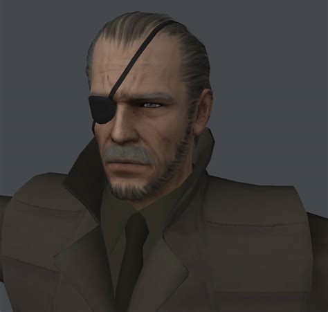 Big Boss Metal Gear Solid 4 3d Model Close Up By Frankaster1987 On