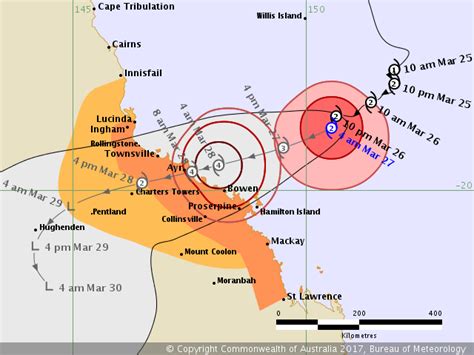 Tropical Cyclone Debbie To Impact The Queensland Coast On Tuesday