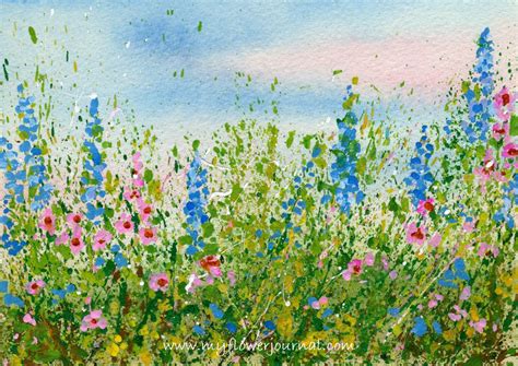 Flower Field Painting Tutorial – Warehouse of Ideas