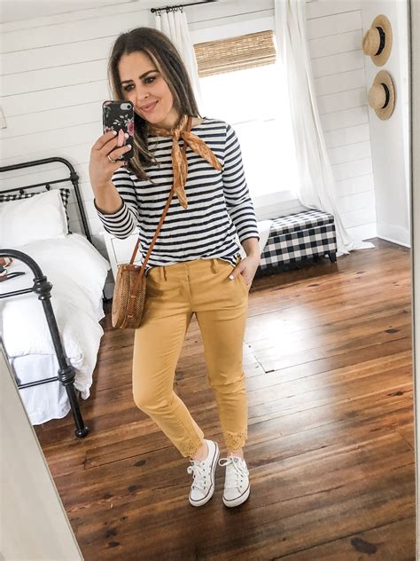 10 Ways To Style Mustard Pants Dress Cori Lynn Mustard Pants Gold