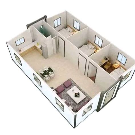 3d floor plans and 2d house design | Small house blueprints, Small ...