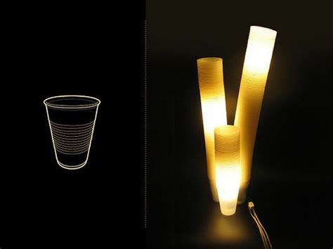 Plastic Cup Lamp Modern Lamp Design Creative Lamps Unusual Lamps