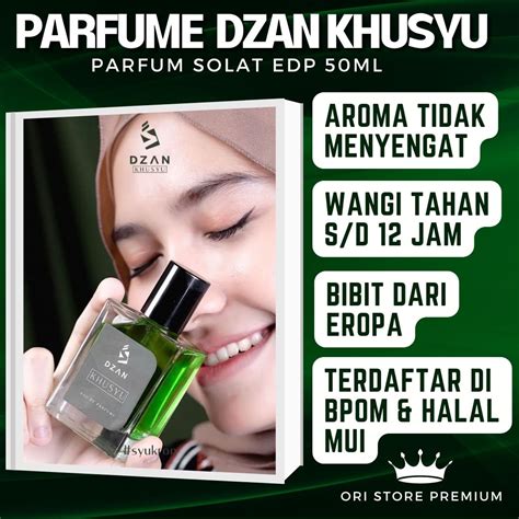 Minyak Wangi Dzan Khusyu Parfum Pria Tahan Lama Non Alkohol Bisa Untuk