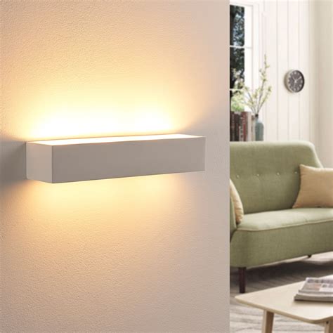 Arya Applique Murale Led En Pl Tre Blanc Luminaire Fr