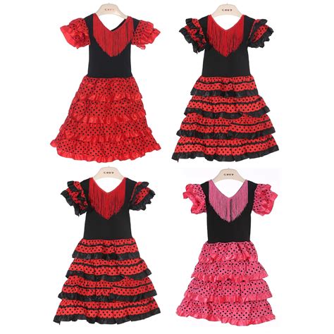 Hermoso Vestido De Bailarina De Flamenco Espa Ol Para Ni As Traje De