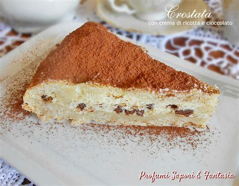 Crostata Con Crema Di Ricotta E Cioccolato