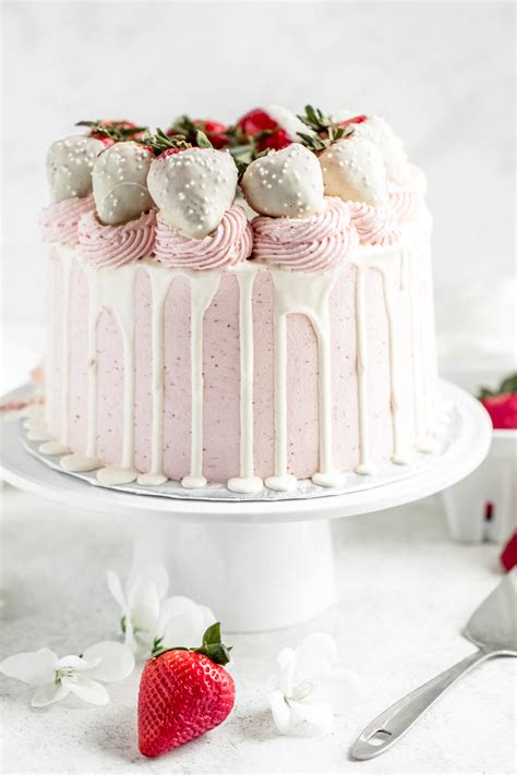 Chocolate Covered Strawberry Birthday Cake