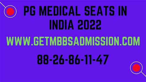 PG Medical Seats In India 2023 Get Admission