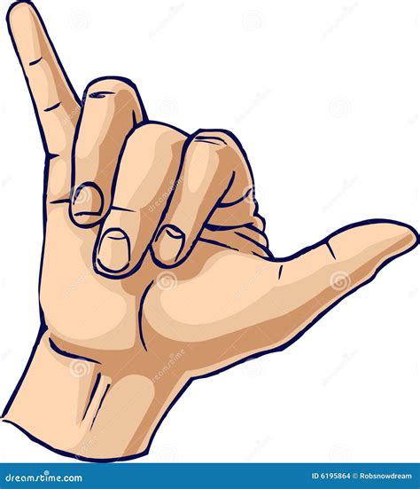 Cool hand gesture stock vector. Illustration of funky - 6195864