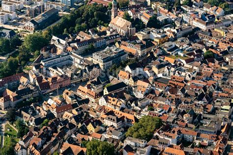 Offenburg Von Oben Stadtansicht Vom Innenstadtbereich In Offenburg Im