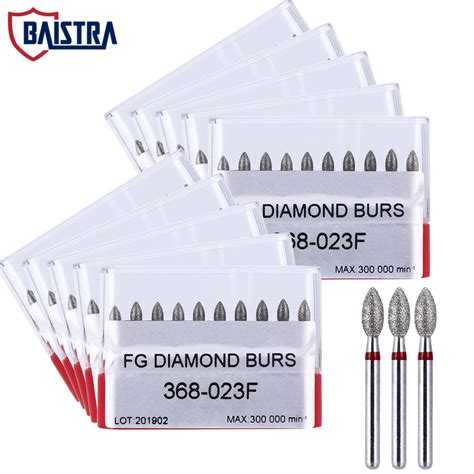 Pcs Dental Diamond Burs Football Fg Bur Drills For High Speed