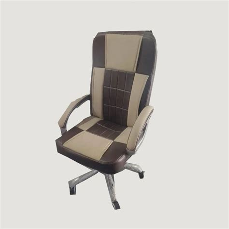 Tengo High Back Rexine Office Chair Cream And Brown At Rs In Rajkot