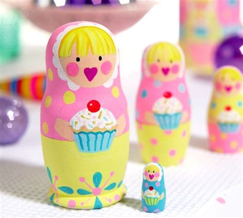 Painted Nesting Dolls - Free Craft Project – Painting - Crafts ...