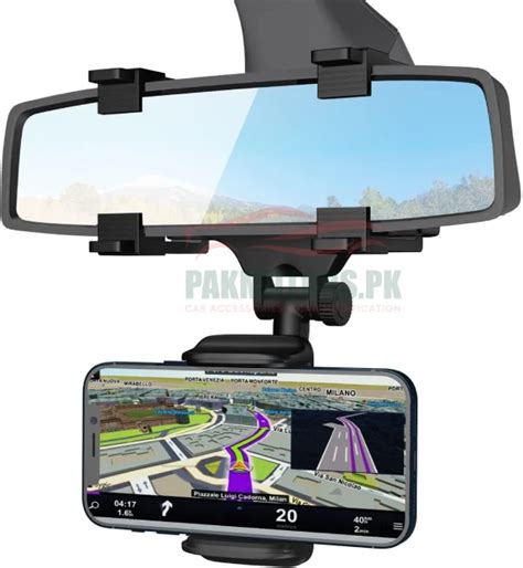 Universal Car Rear View Mirror Mount With Rotate Pakistan