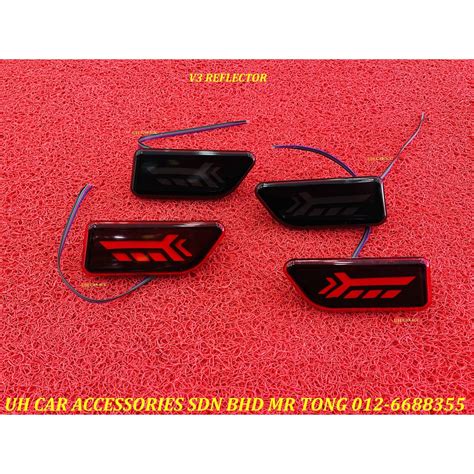 Perodua Bezza Ativa Alza V Rear Bumper Led Reflector Light Lights Lamp