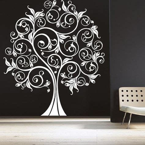 Mural Great Home Floral Swirly Tree Wall Bird Wall Art Tree Wall Art